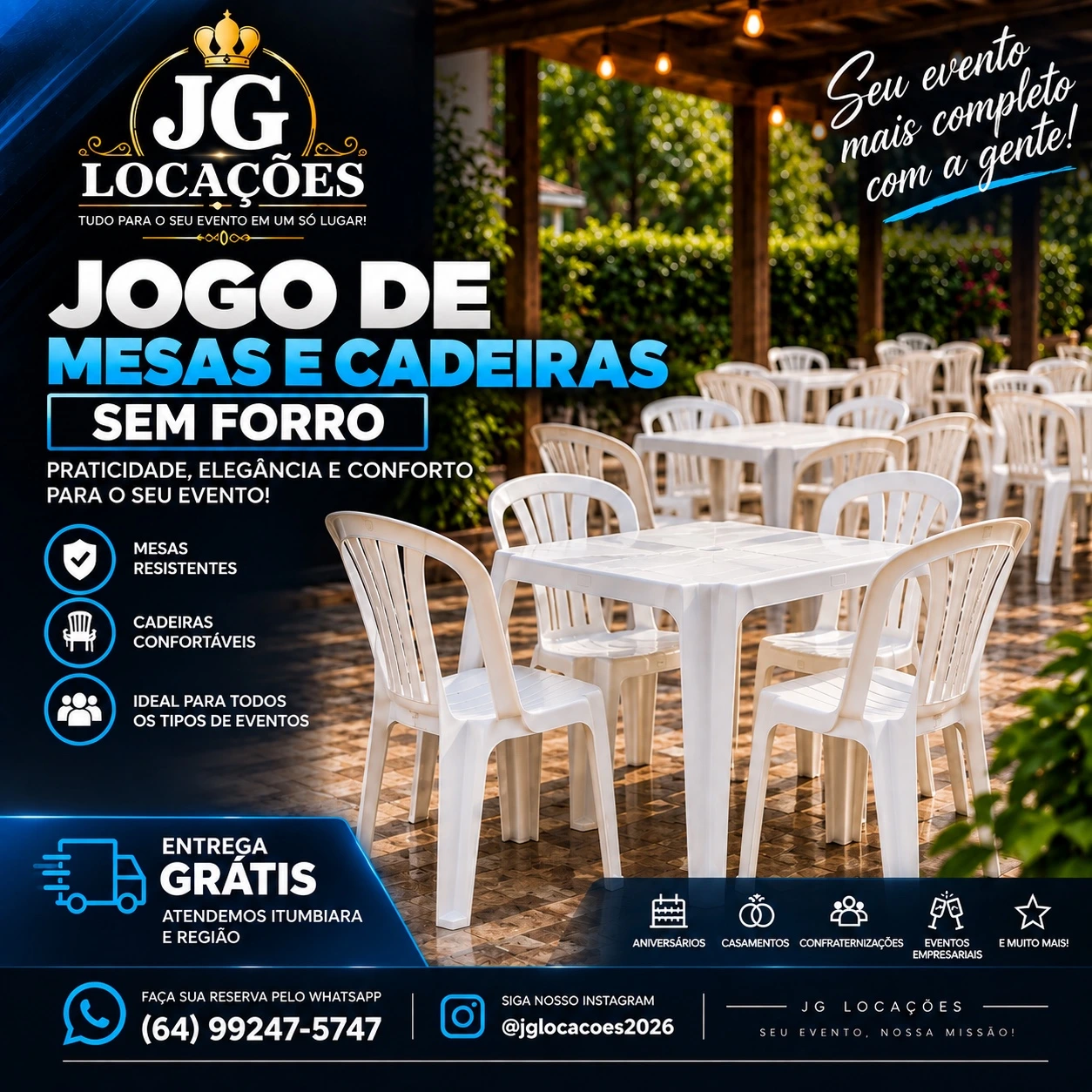 JG Locações — Campanha de locação